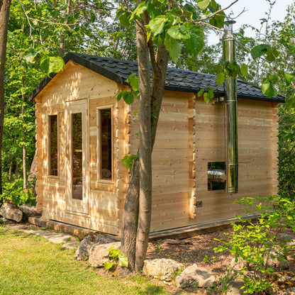 Dundalk LeisureCraft CT Georgian 2-6 Person Cabin Sauna with Changeroom CTC88CW