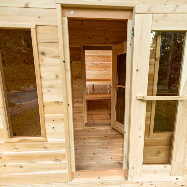 Dundalk LeisureCraft CT Georgian 2-6 Person Cabin Sauna with Changeroom CTC88CW