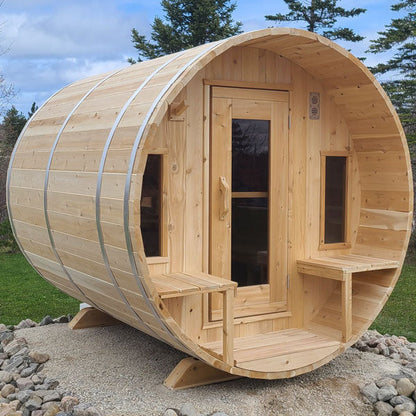 Dundalk LeisureCraft CT Tranquility 4-5 Person Barrel Sauna CTC2345E