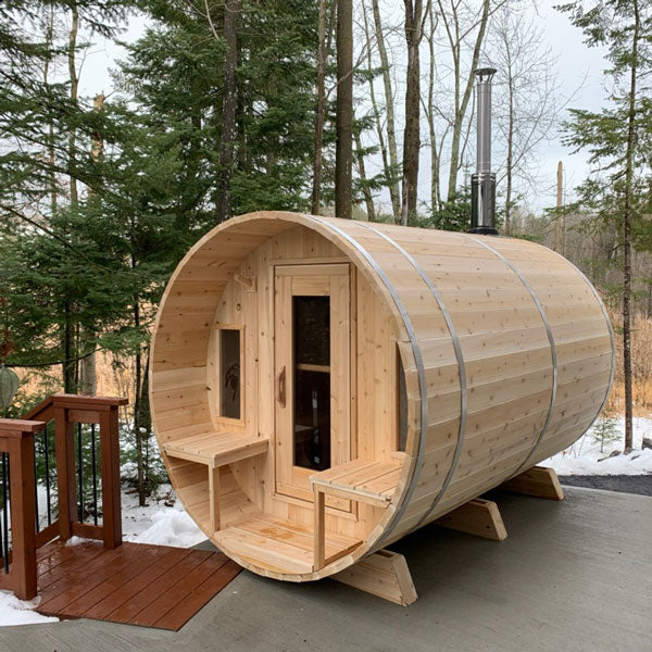 Dundalk LeisureCraft CT Tranquility 4-5 Person Barrel Sauna CTC2345E