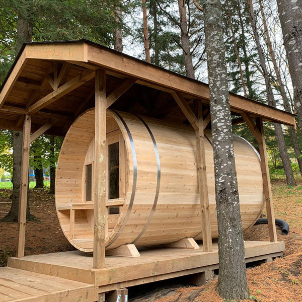 Dundalk LeisureCraft CT Tranquility 4-5 Person Barrel Sauna CTC2345E
