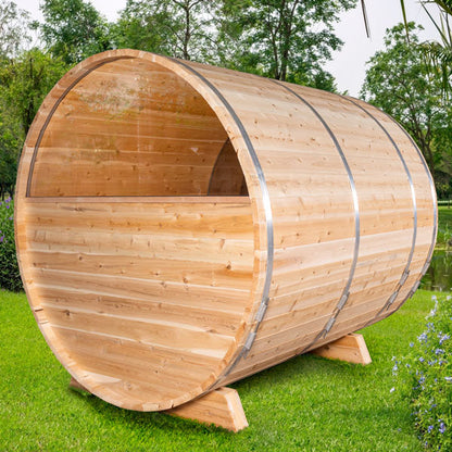 Dundalk LeisureCraft Tranquility MP 4-5 Person Barrel Sauna CTC2345MPE