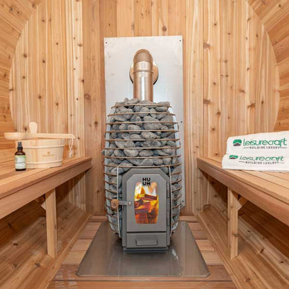 Dundalk LeisureCraft CT Georgian 2-6 Person Cabin Sauna with Porch CTC88PW