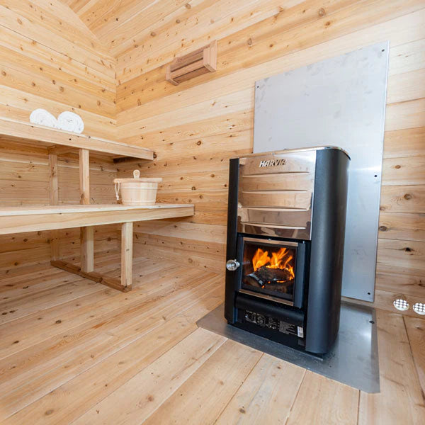 Dundalk LeisureCraft CT Georgian 2-6 Person Cabin Sauna with Porch CTC88PE
