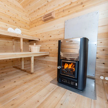 Dundalk LeisureCraft CT Georgian 2-6 Person Cabin Sauna with Porch CTC88PE