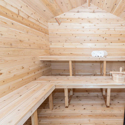 Dundalk LeisureCraft CT Georgian 2-6 Person Cabin Sauna with Porch CTC88PE